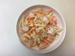 SALADE DE CHOU CREVETTES